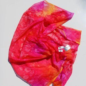 India Boutique Free Size Red Women's Scarf